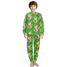 Load image into Gallery viewer, Big Boys' Crew Neck Long Pajama Set