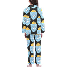 Load image into Gallery viewer, Big Girls' V-Neck Long Pajama Set
