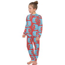 Load image into Gallery viewer, Big Girls' Crew Neck Long Pajama Set