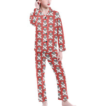 Load image into Gallery viewer, Big Girls' V-Neck Long Pajama Set