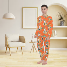 Load image into Gallery viewer, Big Boys' Crew Neck Long Pajama Set