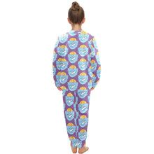 Load image into Gallery viewer, Big Girls' Crew Neck Long Pajama Set