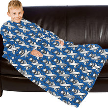 Load image into Gallery viewer, Blanket Robe with Sleeves for Kids