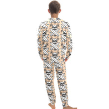 Load image into Gallery viewer, Big Boys' Crew Neck Long Pajama Set
