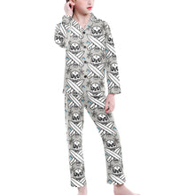 Load image into Gallery viewer, Big Girls' V-Neck Long Pajama Set
