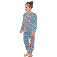 Load image into Gallery viewer, Big Girls' Crew Neck Long Pajama Set
