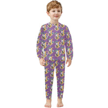 Load image into Gallery viewer, Little Boys' Crew Neck Long Pajama Set