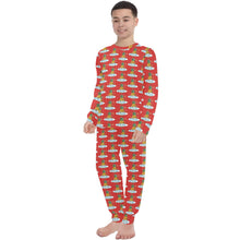 Load image into Gallery viewer, Big Boys' Crew Neck Long Pajama Set