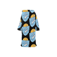 Load image into Gallery viewer, Blanket Robe with Sleeves for Kids
