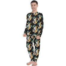 Load image into Gallery viewer, Big Boys' Crew Neck Long Pajama Set