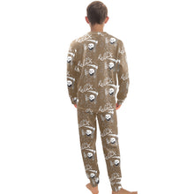 Load image into Gallery viewer, Big Boys' Crew Neck Long Pajama Set