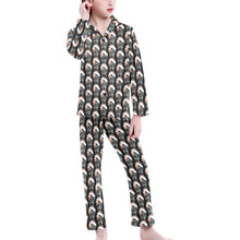 Load image into Gallery viewer, Big Girls' V-Neck Long Pajama Set
