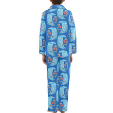 Load image into Gallery viewer, Big Boys' V-Neck Long Pajama Set
