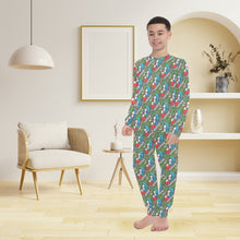 Load image into Gallery viewer, Big Boys' Crew Neck Long Pajama Set