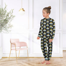Load image into Gallery viewer, Big Girls' Crew Neck Long Pajama Set