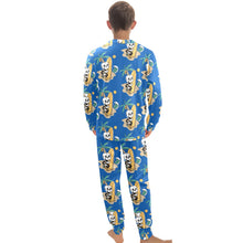 Load image into Gallery viewer, Big Boys' Crew Neck Long Pajama Set