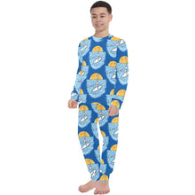 Load image into Gallery viewer, Big Boys' Crew Neck Long Pajama Set
