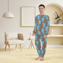 Load image into Gallery viewer, Big Boys' Crew Neck Long Pajama Set