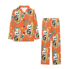 Load image into Gallery viewer, Big Girls' V-Neck Long Pajama Set