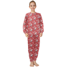 Load image into Gallery viewer, Big Girls' Crew Neck Long Pajama Set