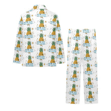 Load image into Gallery viewer, Big Girls' V-Neck Long Pajama Set