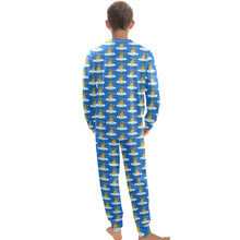Load image into Gallery viewer, Big Boys' Crew Neck Long Pajama Set