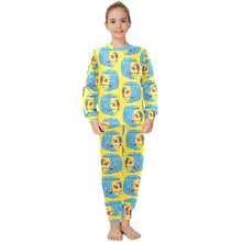 Load image into Gallery viewer, Big Girls' Crew Neck Long Pajama Set