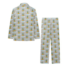 Load image into Gallery viewer, Big Girls' V-Neck Long Pajama Set