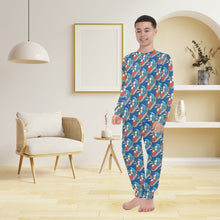 Load image into Gallery viewer, Big Boys' Crew Neck Long Pajama Set