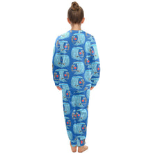Load image into Gallery viewer, Big Girls' Crew Neck Long Pajama Set