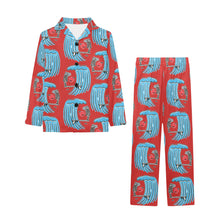 Load image into Gallery viewer, Big Girls' V-Neck Long Pajama Set
