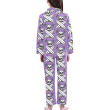 Load image into Gallery viewer, Big Girls' V-Neck Long Pajama Set