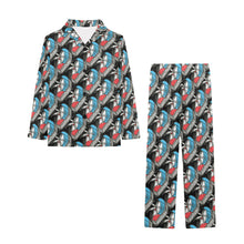 Load image into Gallery viewer, Big Girls' V-Neck Long Pajama Set