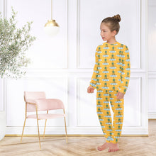 Load image into Gallery viewer, Big Girls' Crew Neck Long Pajama Set
