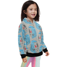 Load image into Gallery viewer, Little Girls' Zip Up Hoodie