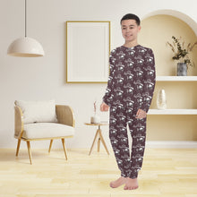 Load image into Gallery viewer, Big Boys' Crew Neck Long Pajama Set