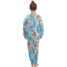 Load image into Gallery viewer, Big Girls' Crew Neck Long Pajama Set