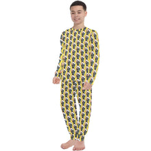 Load image into Gallery viewer, Big Boys' Crew Neck Long Pajama Set