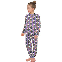 Load image into Gallery viewer, Big Girls' Crew Neck Long Pajama Set
