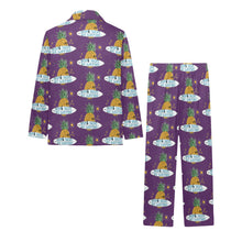 Load image into Gallery viewer, Big Girls' V-Neck Long Pajama Set