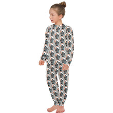 Load image into Gallery viewer, Big Girls' Crew Neck Long Pajama Set