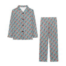 Load image into Gallery viewer, Big Girls' V-Neck Long Pajama Set