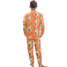 Load image into Gallery viewer, Big Boys' Crew Neck Long Pajama Set