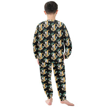 Load image into Gallery viewer, Little Boys' Crew Neck Long Pajama Set