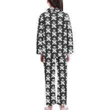 Load image into Gallery viewer, Big Girls' V-Neck Long Pajama Set
