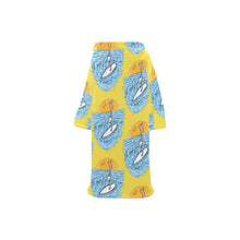 Load image into Gallery viewer, Blanket Robe with Sleeves for Kids