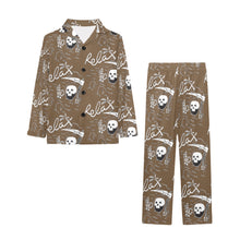 Load image into Gallery viewer, Big Girls' V-Neck Long Pajama Set