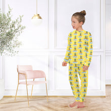 Load image into Gallery viewer, Big Girls' Crew Neck Long Pajama Set