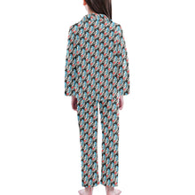 Load image into Gallery viewer, Big Girls' V-Neck Long Pajama Set