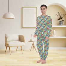 Load image into Gallery viewer, Big Boys' Crew Neck Long Pajama Set